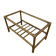 Vintage rattan coffee table (without glass) from the 1970s.