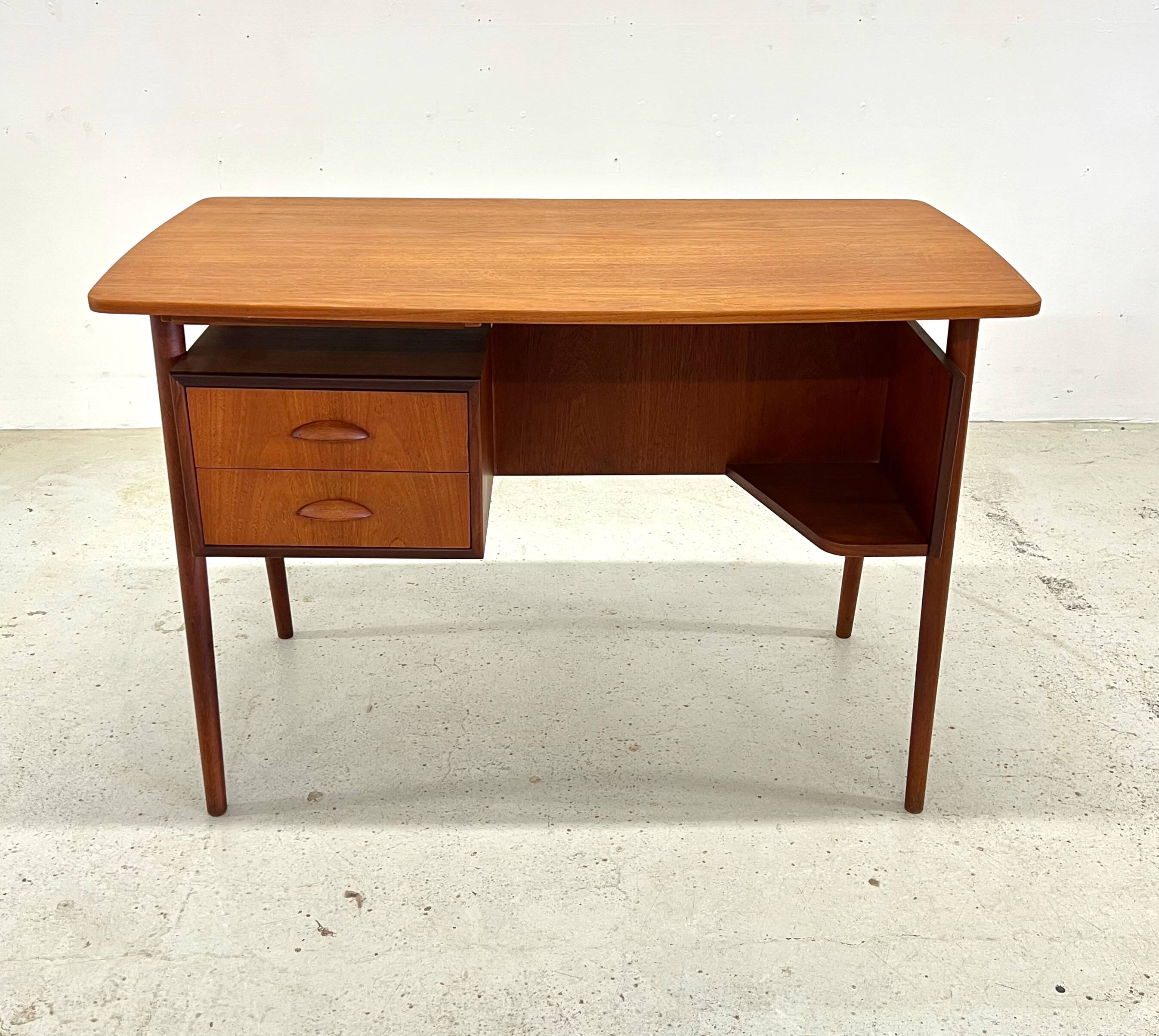 Petite Danish Teak Desk, 1960s.