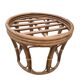 Vintage rattan pouf