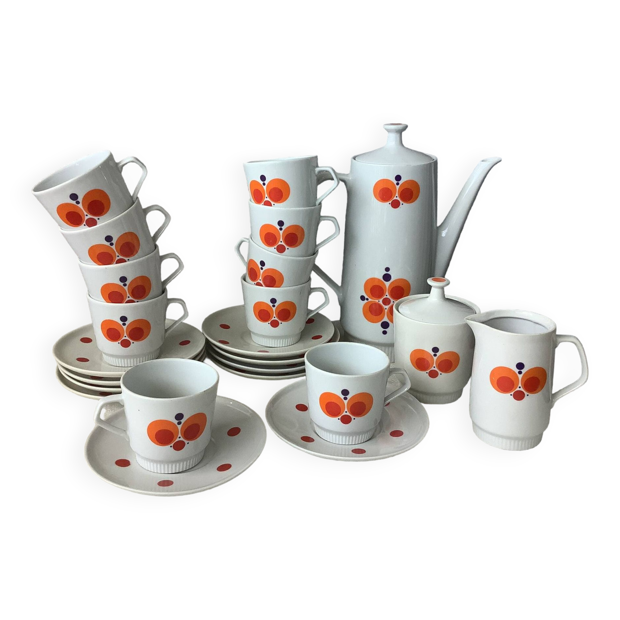 CP Colditz seventies design coffee set
