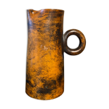 Orange pitcher in ceramic Jacques Blin