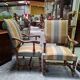 Pair of walnut armchairs – Louis XIII style – Turned and carved wood - X