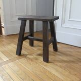 Brutalist teak stool from balî