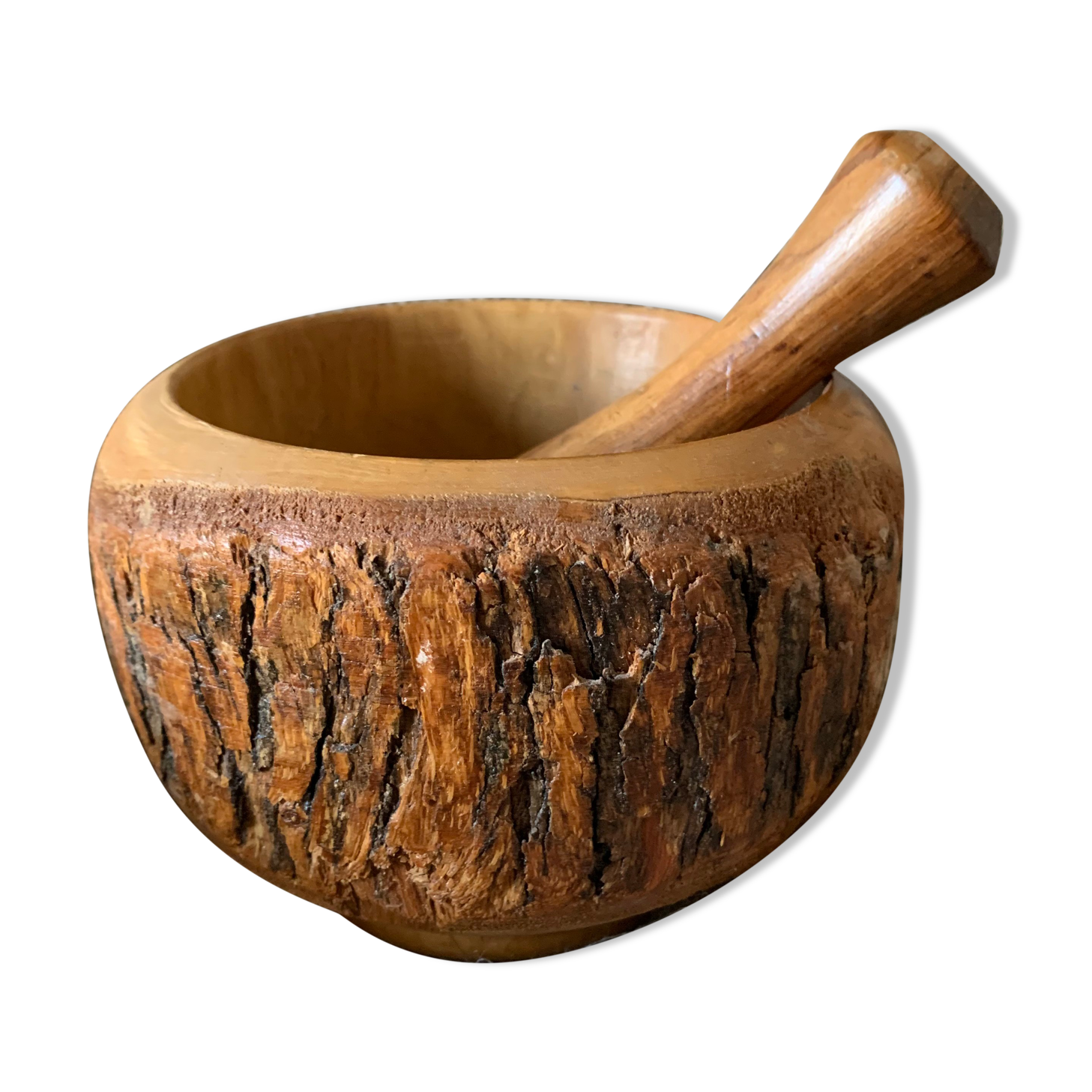 Mortar and pestle in black