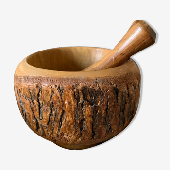 Mortar and pestle in black