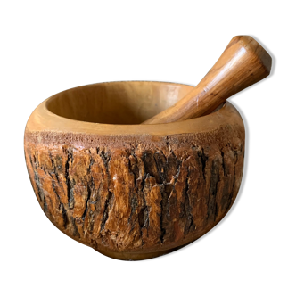 Mortar and pestle in black