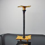 Brutalist candlestick by David Marshall, bronze and aluminum, Spain, 1970