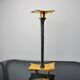 Brutalist candlestick by David Marshall, bronze and aluminum, Spain, 1970