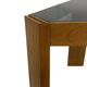 Vintage side table by Porada Arredi, 1970s wood and glass