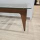 Table basse vintage en bois et verre – Design scandinave 50’s