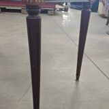 Antique Italian Carrara Marble, Mahogany, and Brass Coffee Table