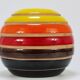 Vase boule en céramique rayé Aldo Londi Bitossi, Italie, 1960s