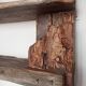 Solid wood wall shelf
