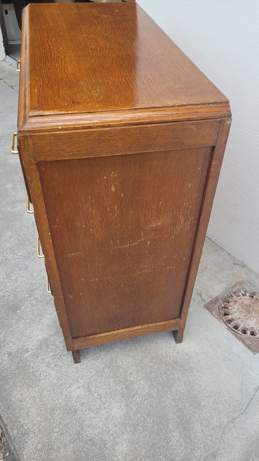 Vintage chest of drawers 1950 feet compass 4 drawers