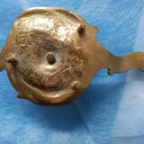 Brass "cellar rat" hand candlestick