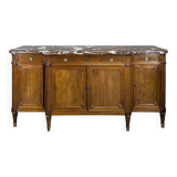 Louis XVI style enfilade in mahogany, late 19th century.