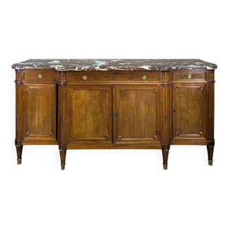Louis XVI style enfilade in mahogany, late 19th century.