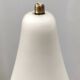 White Opaline Glass and Black Iron Floor Lamp by Stilnovo, Italy