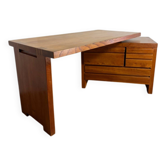 Bureau en Orme Massif Pierre Chapo B19E – Design Iconique des Années 60 - v