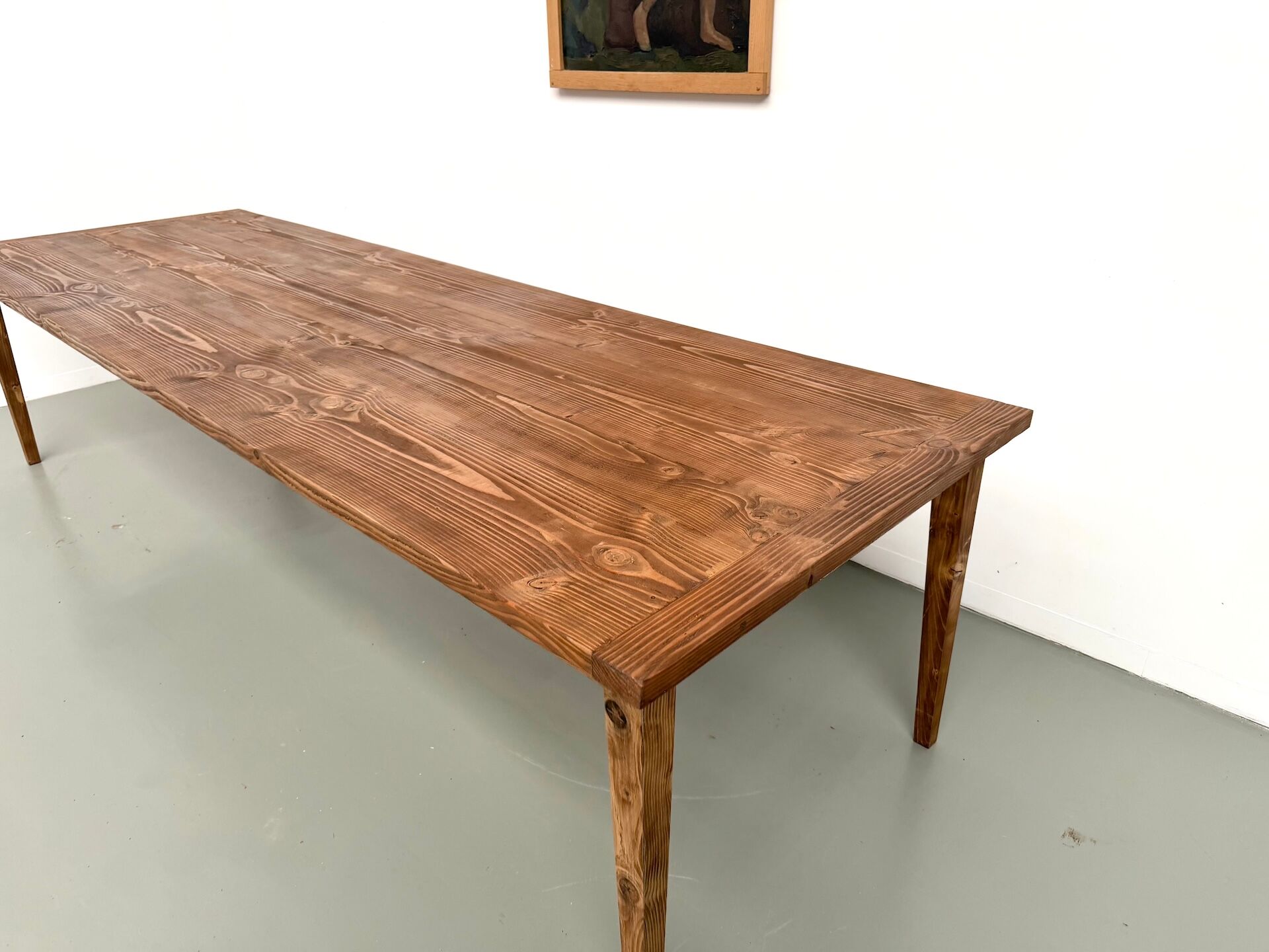XXL table in solid pine, circa 1970