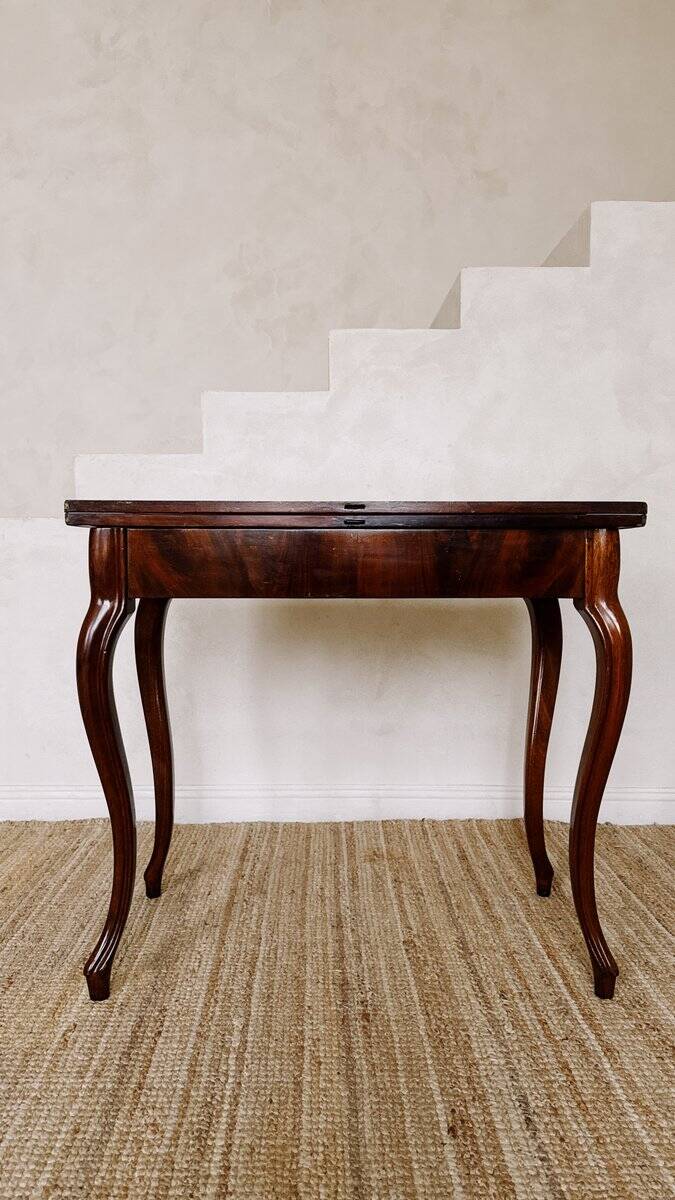 Table de jeu en acajou Louis Philippe