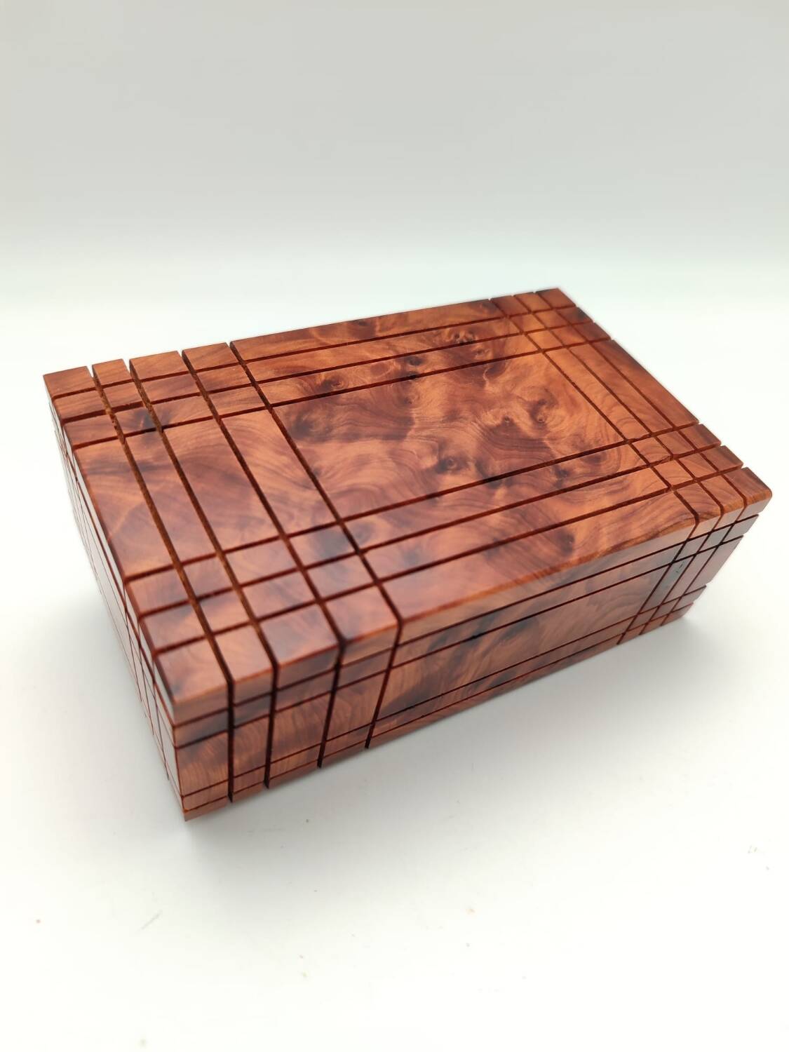 Secret box made of noble thuya wood
