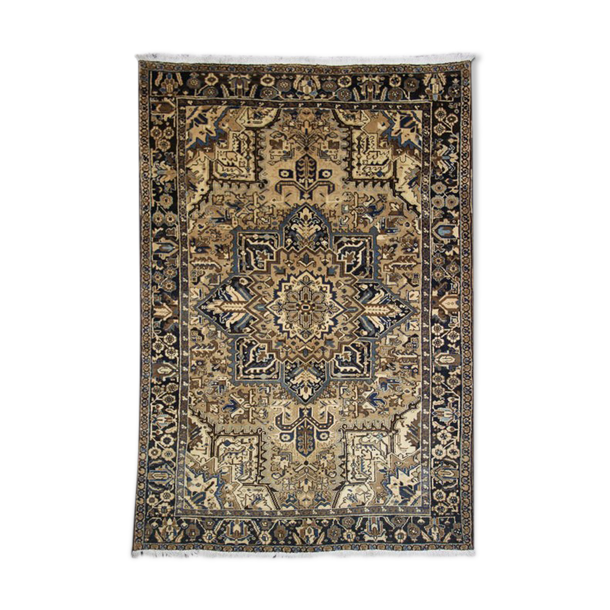 Persian carpet heriz old 1960  - 186x273cm