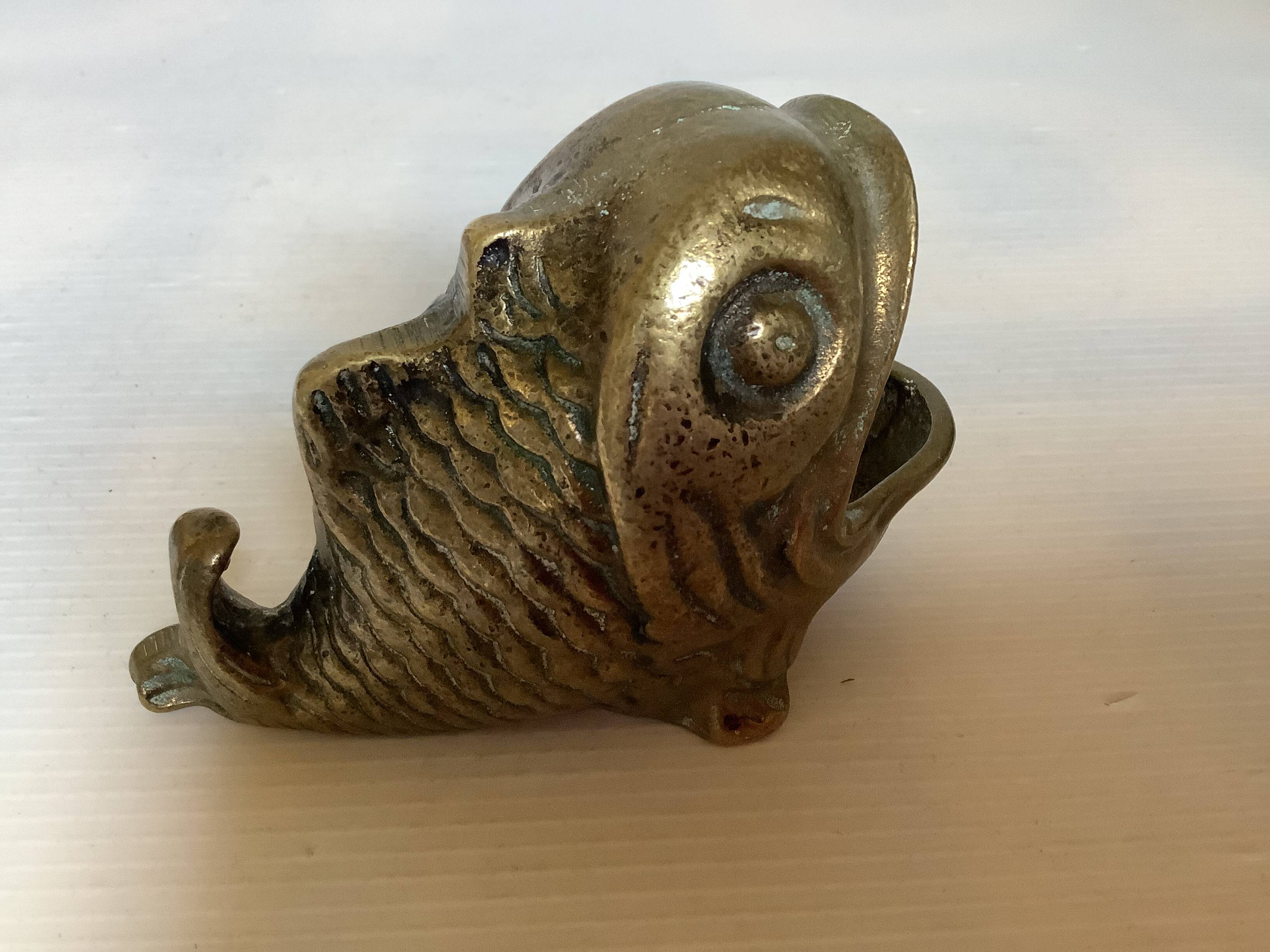 Peerage England bronze fish ashtray