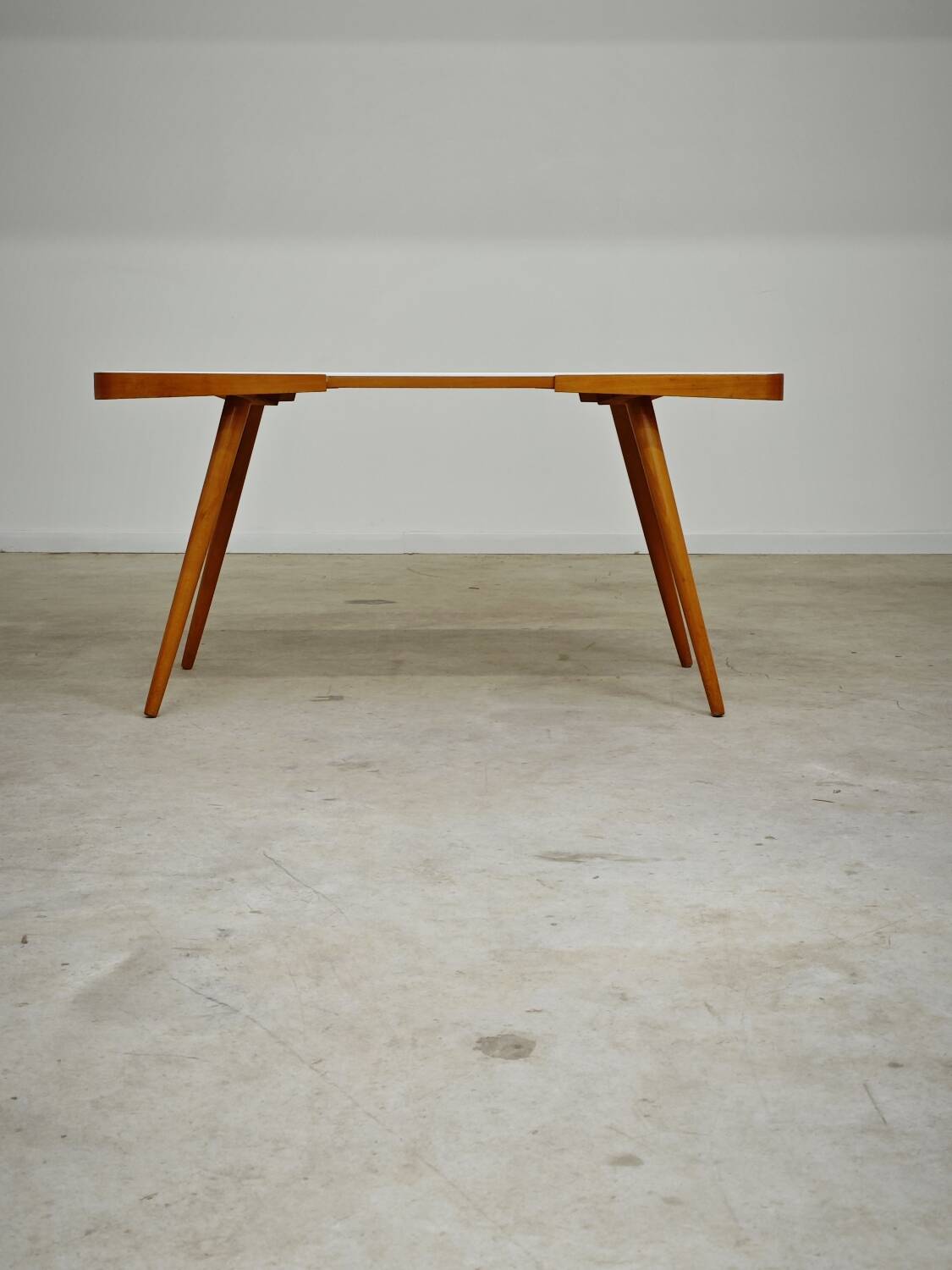 White opaxit coffee table by Jiri Jiroutek for Cesky Nabytek 1960