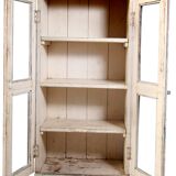 Old glass cabinet in Burmese teak