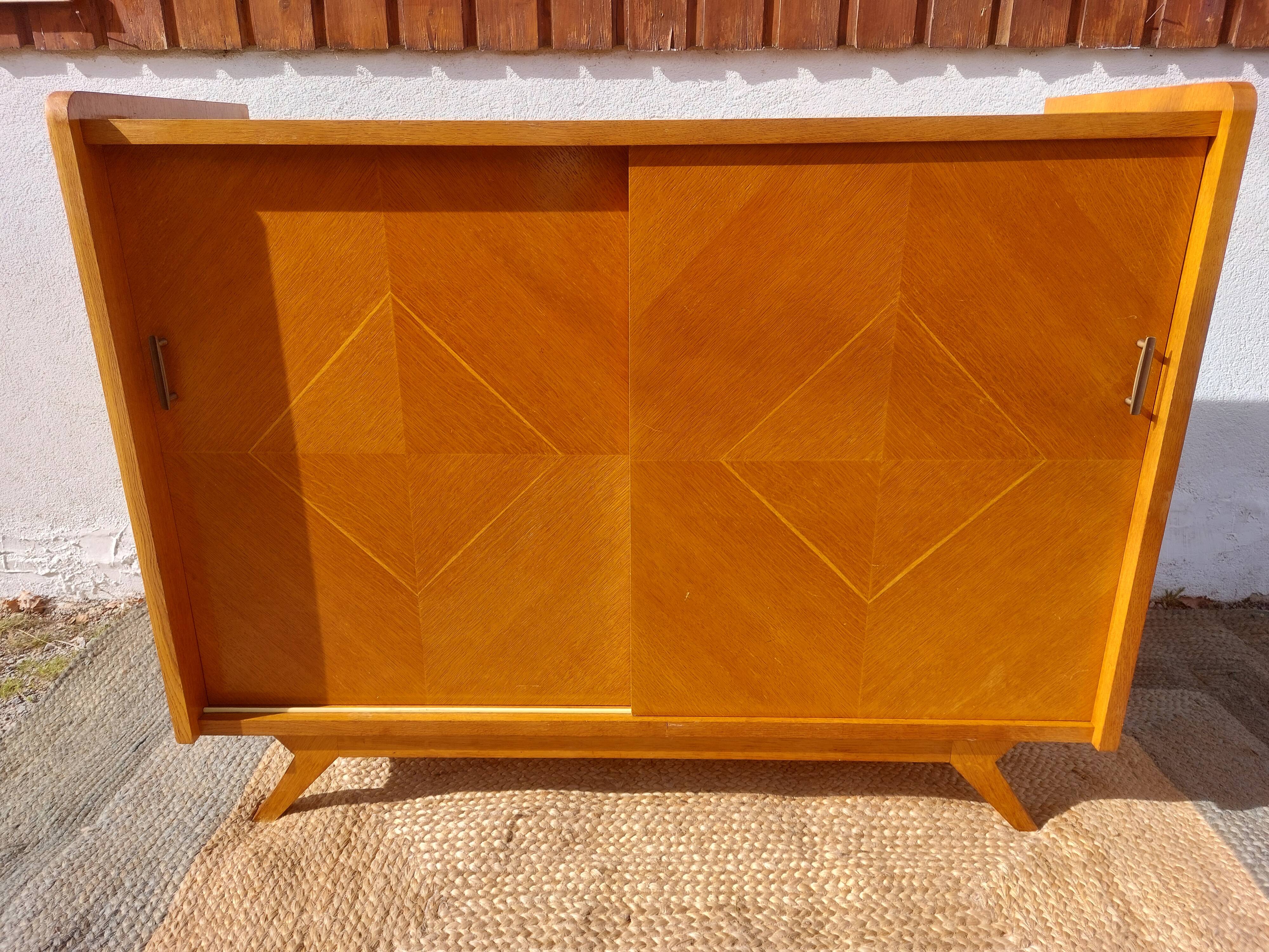 sideboard, buffet with sliding doors and splayed legs