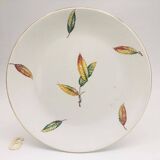 Set of 6 flat plates “Digoin Sarreguemines / La Fontaine model”