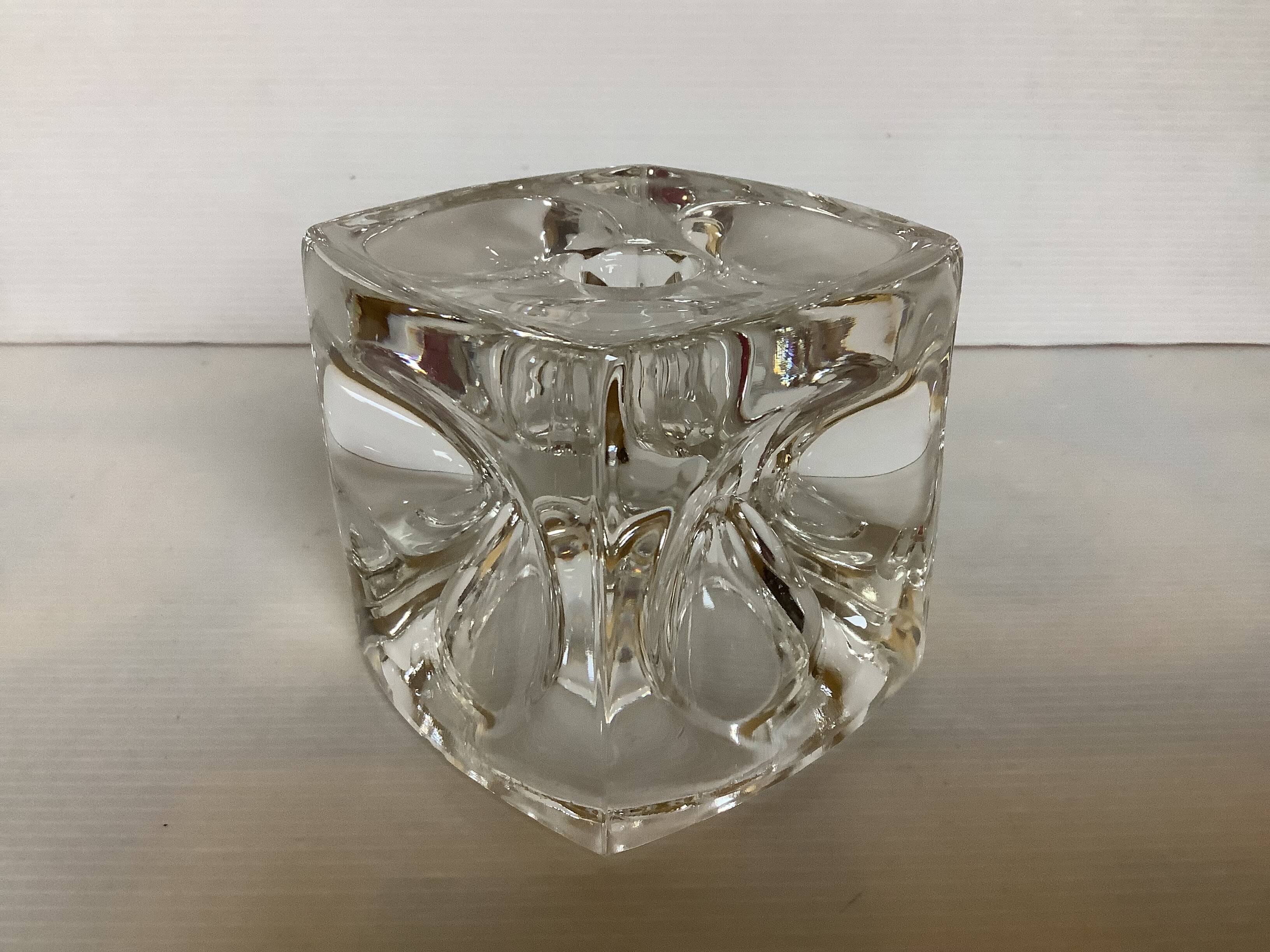 Large candle holder here cube Rudolf Jurnikl Rudolfova