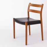 Set of 5 Niels Otto Møller Model 84 Chairs – Danish Teak & Leather
