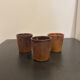 Set of 3 stoneware glasses