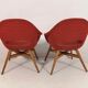 Ensemble de 2 fauteuils coque de Miroslav Navratil, années 1960