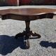 Antique round table in solid oak