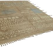Tapis en laine brun rustique turc tissé à la main 279 cm x 375 cm