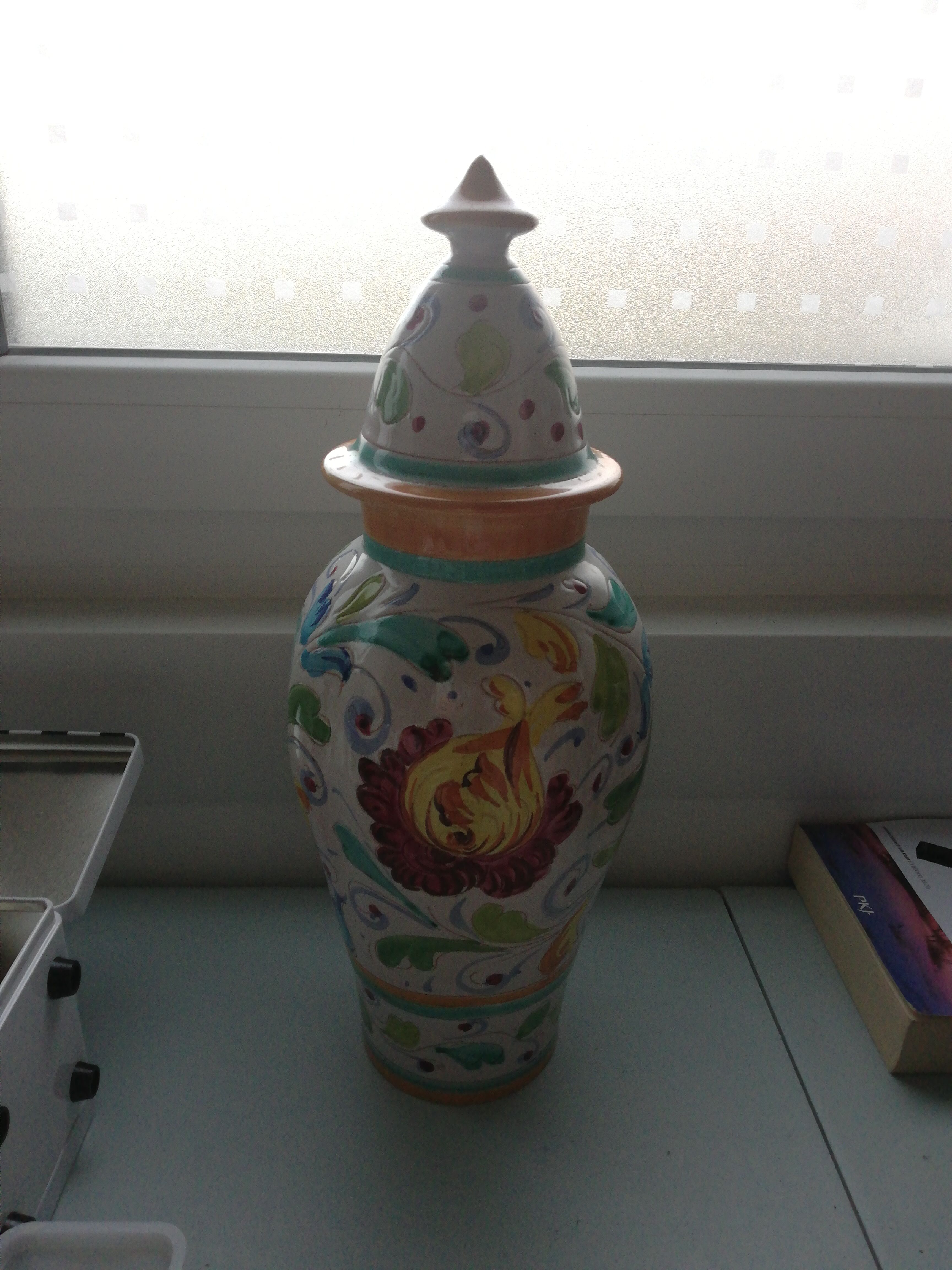 Ceramic potiche Italy