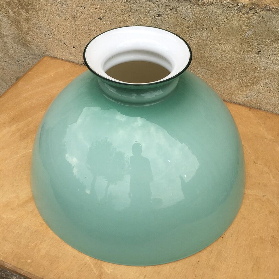 Green opaline lampshade