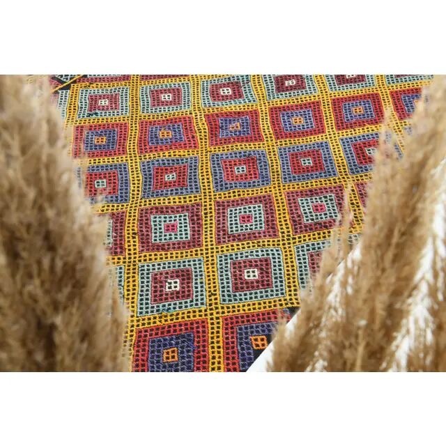1970s Vintage Turkish Oushak Handmade Wool Cotton Red Area Rug 155x224