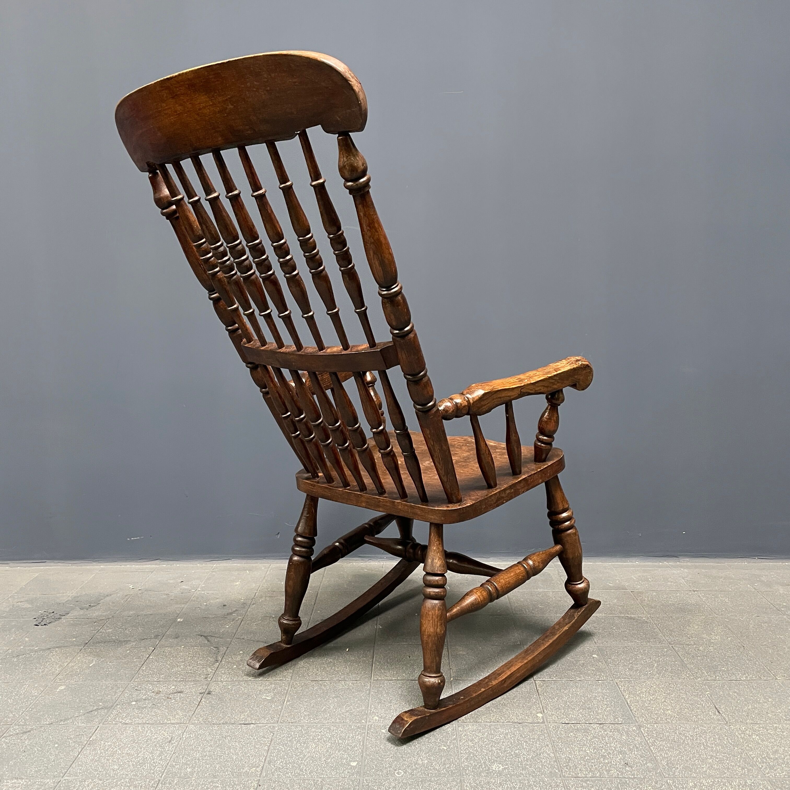 Antique Dutch rocking chair from the early 1900s