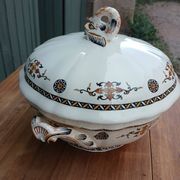 Large antique soup tureen Gien