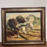 Tableau de Jean Laurent - Les Boeufs