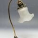 20th century glass and metal table lamp, Austria-Hungary, 1890s