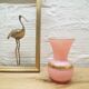 Vase rose et or