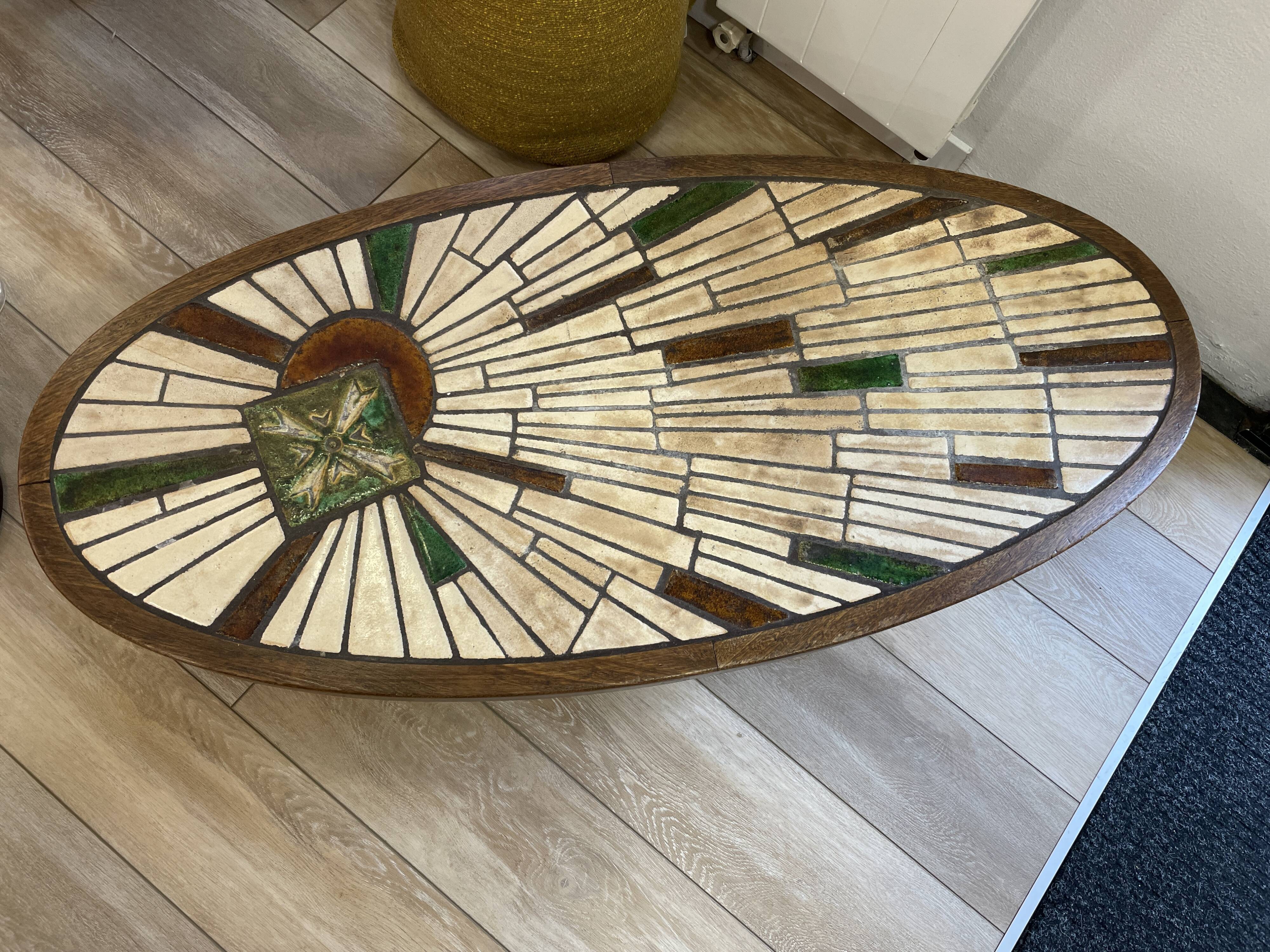 Coffee table in taste of vallauris