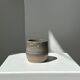 Large gray Indonesian ceramic mug