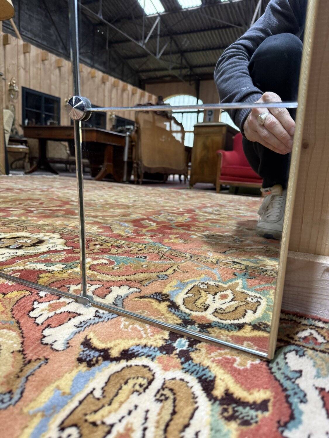 Brewery mirror - glass bistro 1970