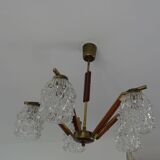 Scandinavian chandelier with five arms of light